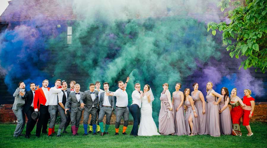 Smoke Bomb The Hottest Wedding Photo Trend Marbella