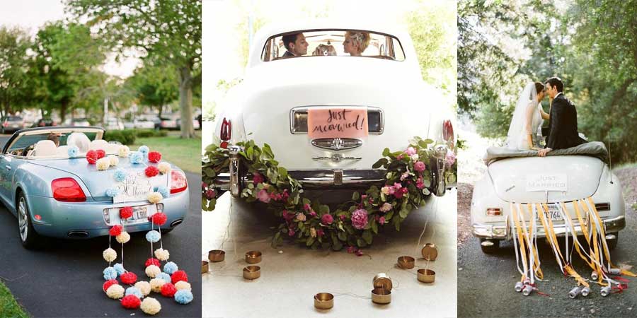 Wedding Car Decoration - Marbella Wedding Guide