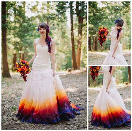Dip Dye Wedding Dress For Your Wedding In Spain Marbella